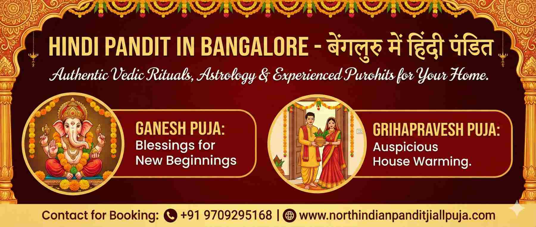 North Indian Hindi Pandit in Bangalore for all puja services